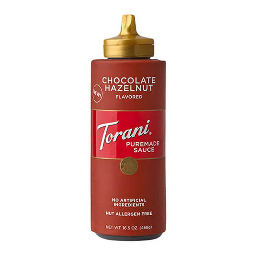 Torani Puremade Chocolate Hazelnut Sauce – 16.5 oz.