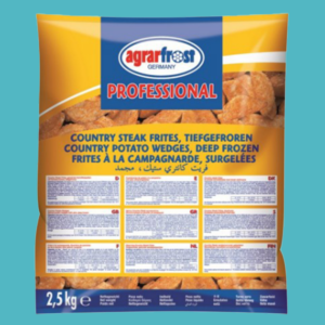 Agrarfrost Seasoned Potato Wedges (Skin On) – 2.5 kg