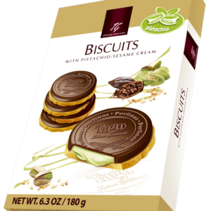 Tago Biscuits – Pistachio & Sesame Cream